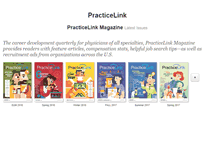 Tablet Screenshot of magazine.practicelink.com